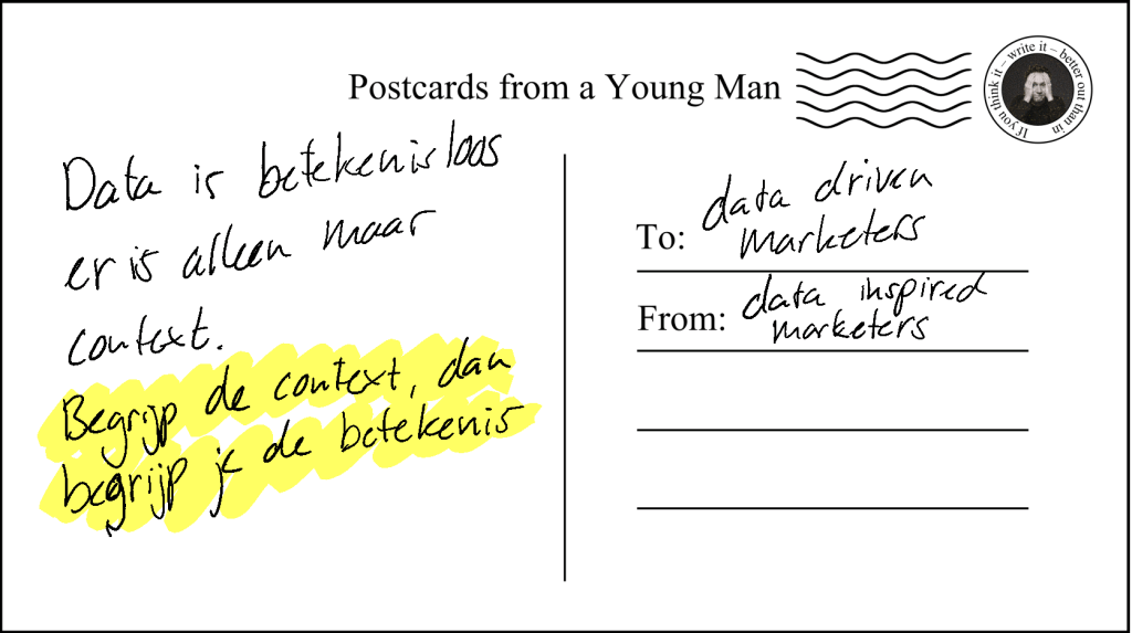 Postcard #8 Data is&nbsp;betekenisloos