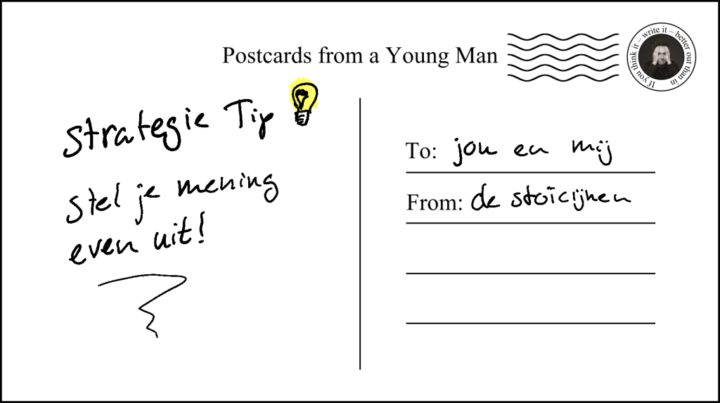 Postcard #17 Je hoeft geen mening te&nbsp;hebben